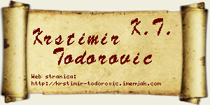 Krstimir Todorović vizit kartica